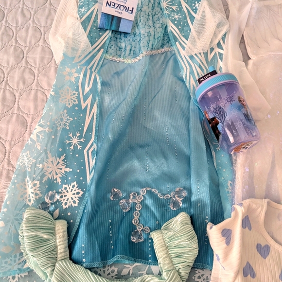 LOT of Elsa Frozen dresses and accessories 3T and 5T - Picture 13 of 15